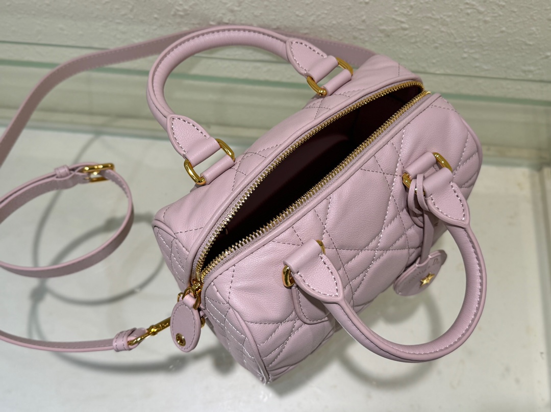 Dior Groove 20 Bag Pale Pink Macrocannage Calfskin